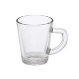 Jogo 6 Canecas de Café Lisa de Vidro 70ml - Ela Decora