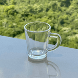 Jogo 6 Canecas de Café Lisa de Vidro 70ml - Ela Decora