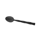 Jogo 6 Colheres para Chá Estilo Bambu Aço Inox Elegant Preto Ônix 12,5 cm - Ela Decora