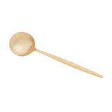Jogo 6 Colheres para Mesa Opera Aço Inox Dourado 21cm - Ela Decora