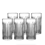 Jogo 6 Copos Altos em Cristal Ecológico 350ml 15cm - Ela Decora