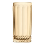 Jogo 6 Copos Altos em Vidro Âmbar 360ml 15cm - Ela Decora