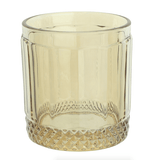 Jogo 6 Copos Baixos em Vidro Âmbar 320ml 9cm - Ela Decora