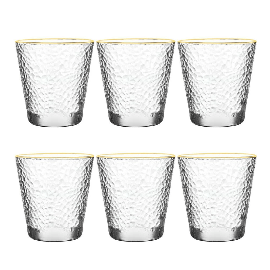 Jogo 6 Copos Baixos Hammers 300ml - Ela Decora