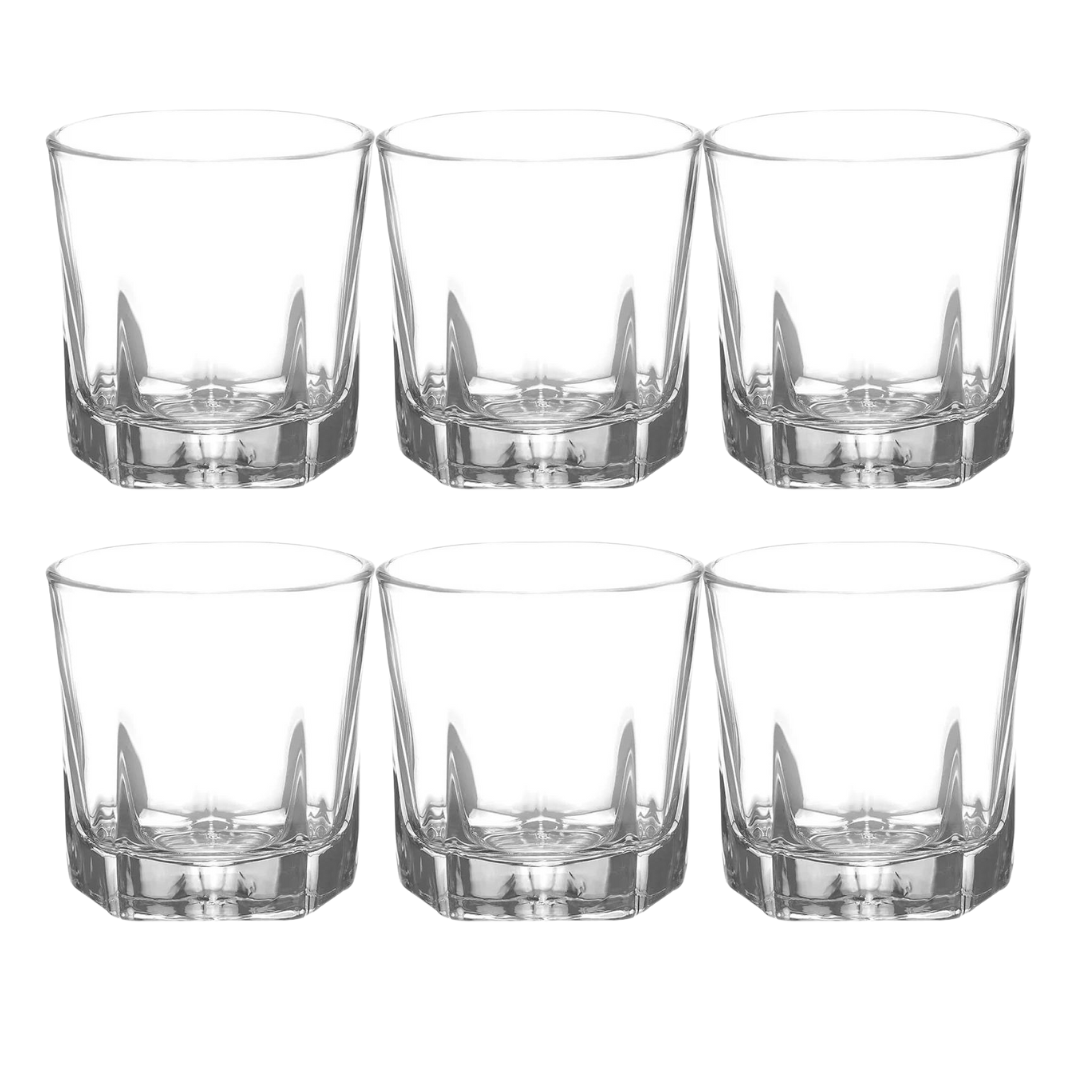 Jogo 6 Copos Baixos Whisky Janina 200ml - Ela Decora