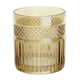 Jogo 6 Copos Baixos Whisky Palace em Vidro Âmbar Luster 330ml - Ela Decora