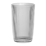 Jogo 6 Copos de Vidro Alto Long Drink Graffiato Transparente 370ml - Ela Decora