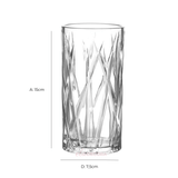 Jogo 6 Copos de Vidro Alto Santorini 390ml - Ela Decora