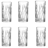 Jogo 6 Copos de Vidro Alto Santorini 390ml - Ela Decora