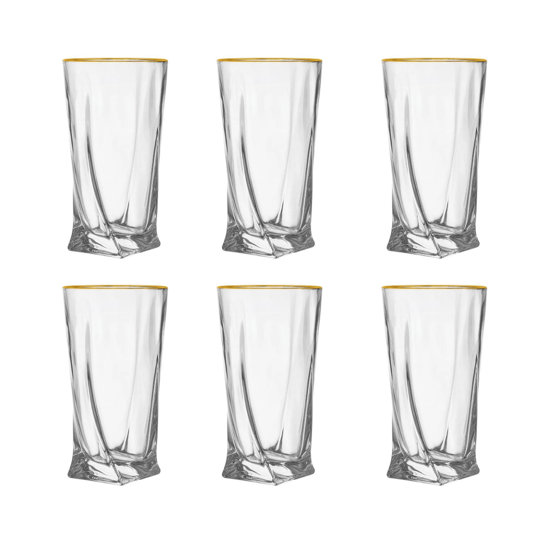 Jogo 6 Copos em Cristal Ice 280ml - Ela Decora