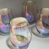 Jogo 6 Copos Rainbow Vidro Long Drink Furta Cor - 580 ml - Ela Decora