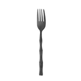 Jogo 6 Garfos Para Mesa Estilo Bambu Elegant Aço Inox Preto Ônix 19,8 cm - Ela Decora