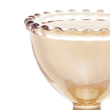 Jogo 6 Porta Ovos Cristal Pearl Âmbar 20cm - Ela Decora