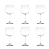 Jogo 6 Taças de Cristal Ecológica para Gin Transparente 570ml - Ela Decora