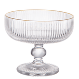 Jogo 6 Taças de Sobremesa de Vidro Graffiato 310ml - Ela Decora