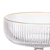 Jogo 6 Taças de Sobremesa de Vidro Graffiato 310ml - Ela Decora