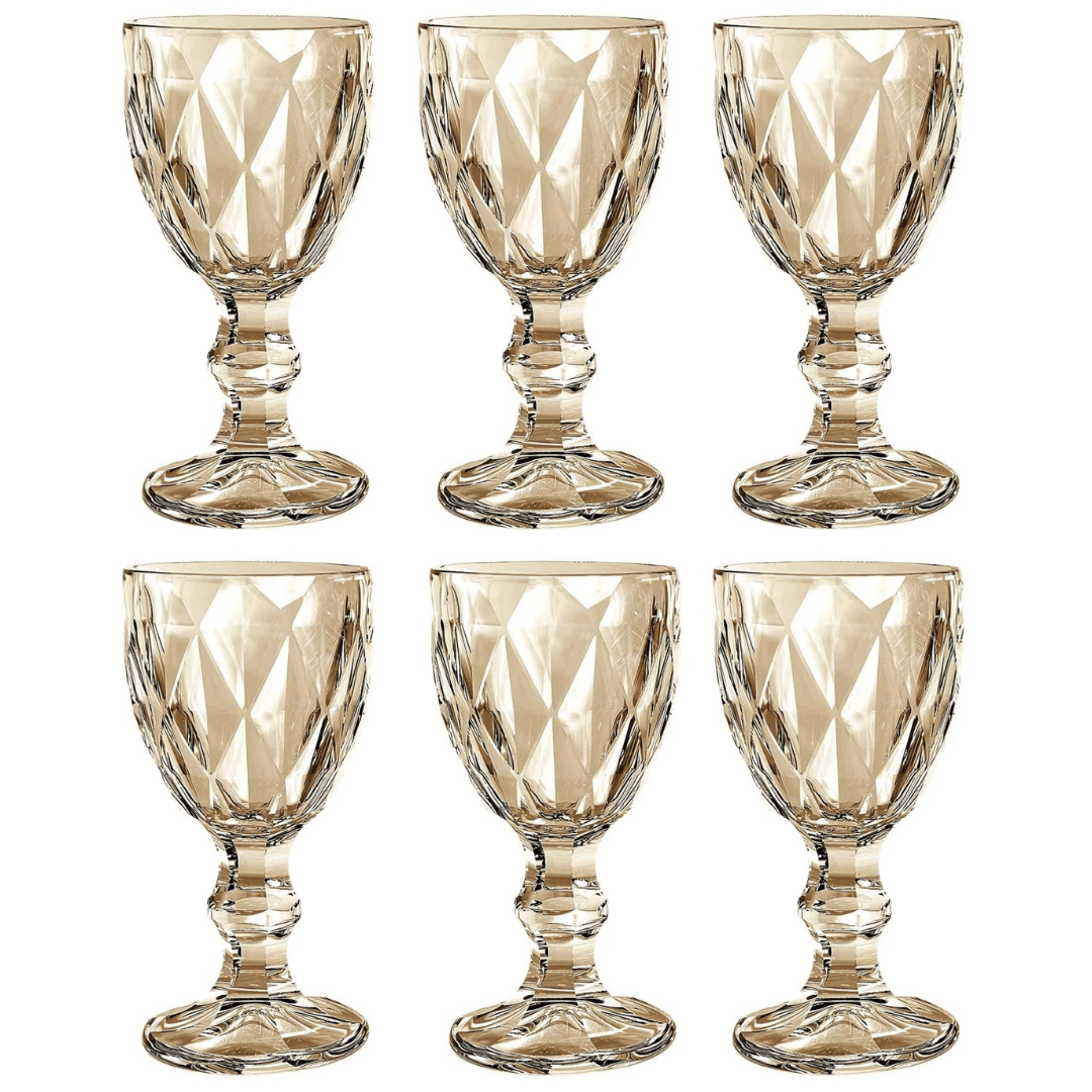 Jogo 6 Taças de Vidro para Licor Âmbar Luster 60ml - Ela Decora