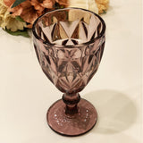 Jogo 6 Taças para Água de Vidro Diamond Lilás 325ml - Ela Decora