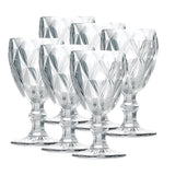 Jogo 6 Taças Para Agua De Vidro Transparente 325ml - Ela Decora