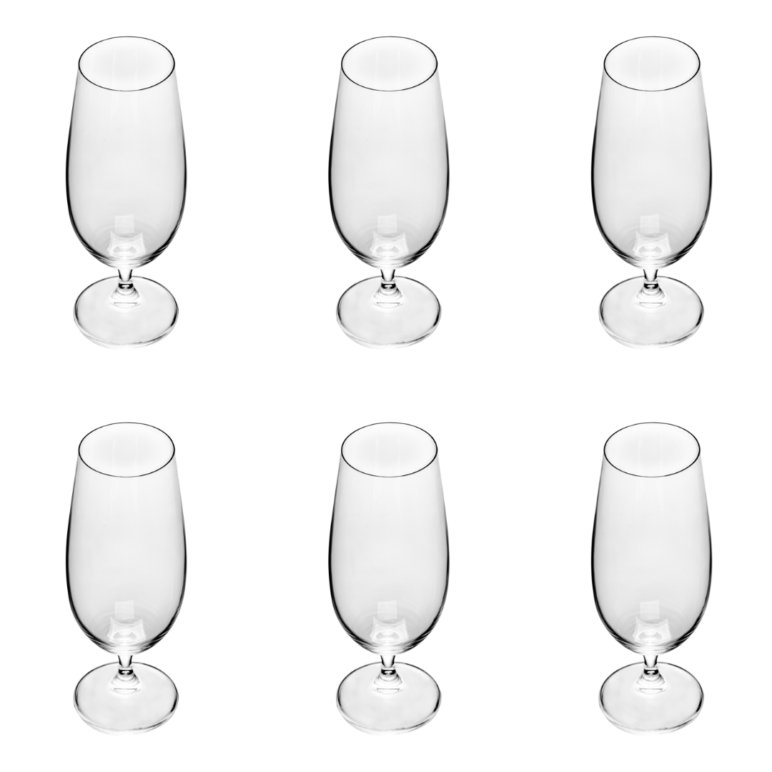 Jogo 6 Taças para Cerveja Colibri em Cristal Ecologico 380ml - Ela Decora