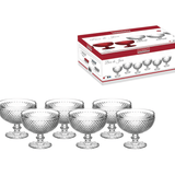 Jogo 6 Taças para Sobremesa Bico de Jaca de Vidro 390ml - Ela Decora