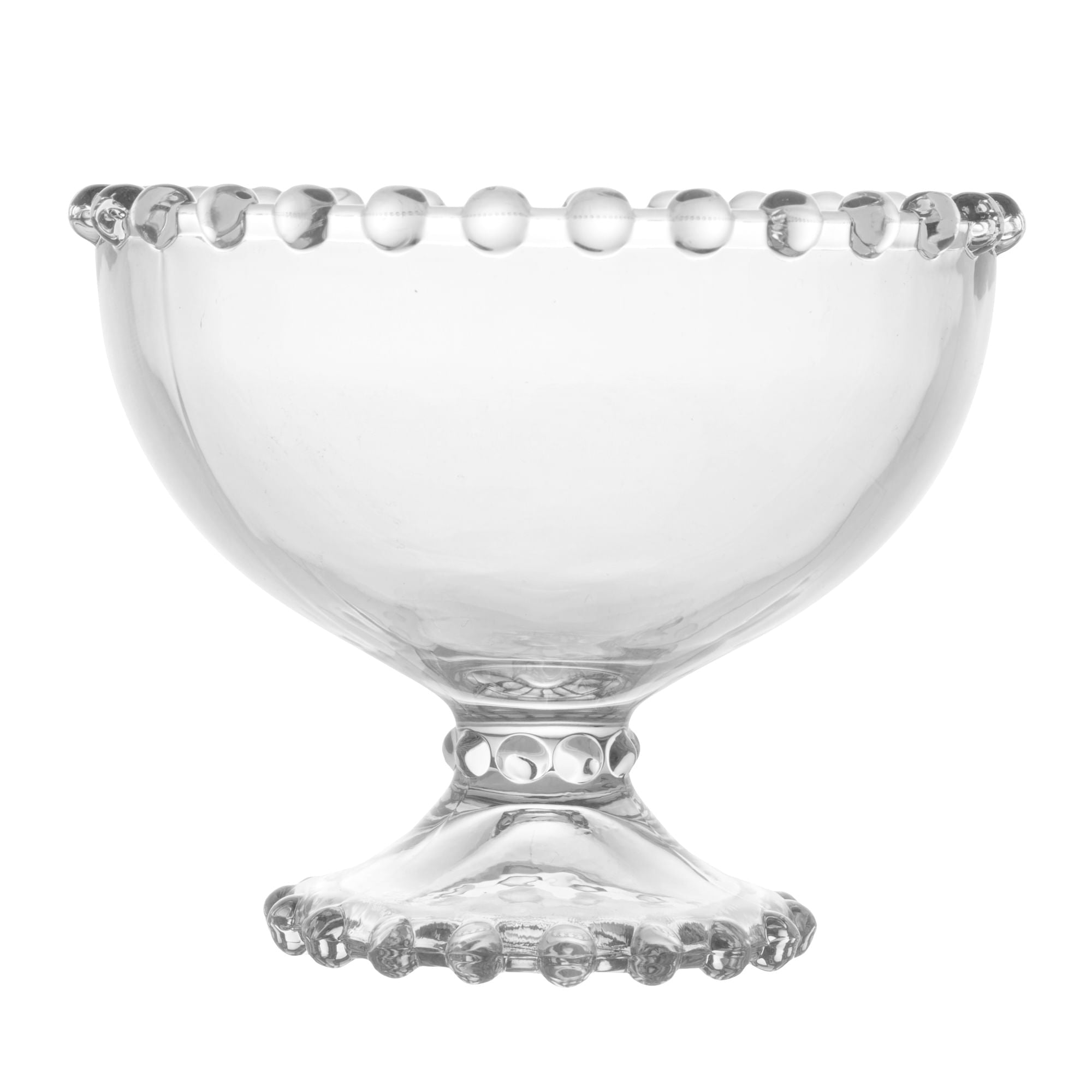 Jogo 6 Taças Para Sobremesa Cristal de Chumbo Pearl 11cm - Ela Decora