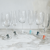 Jogo 6 Taças Vinho Tinto Cristal Titânio Colibri Bohemia 580ml - Ela Decora