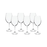 Jogo 6 Taças Vinho Tinto Cristal Titânio Colibri Bohemia 580ml - Ela Decora