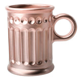 Jogo 6 Xícaras Coffee Time Café Rose Gold 85ml - Ela Decora