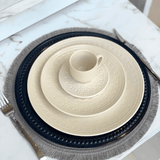 Jogo 6 Xícaras de Café com Pires Agra Cru 112ml - Ela Decora