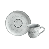 Jogo 6 Xicaras de Café com Pires Bio Echo Branco 120ml - Ela Decora