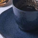 Jogo 6 Xícaras de Café com Pires Bio Night Blue 120ml - Ela Decora