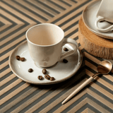 Jogo 6 Xícaras de Café com Pires bio Raio - Ela Decora