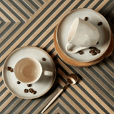 Jogo 6 Xícaras de Café com Pires bio Raio - Ela Decora