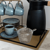 Jogo 6 Xícaras de Café com Píres Bio Titanium 120ml - Ela Decora