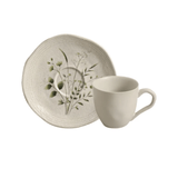 Jogo 6 Xícaras de Café com Pires Orgânico Ammi 120ml - Ela Decora