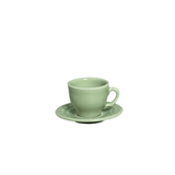 Jogo 6 Xicaras de Café com Pires Princess Celadon Verde - Ela Decora