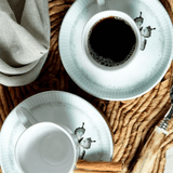 Jogo 6 Xícaras de Chá com Pires Bio Refúgio 170ml - Ela Decora