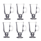 Jogo 6 xicaras Irish Coffee em Vidro 120ml - Ela Decora