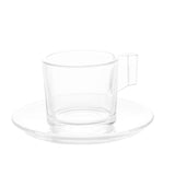 Jogo 6 Xícaras para Café de Vidro Lótus 185ml - Ela Decora