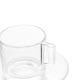 Jogo 6 Xícaras para Café de Vidro Lótus 185ml - Ela Decora