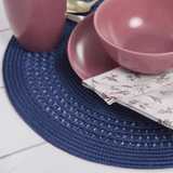 Jogo Americano Avulso Luna Aguas Profundas Azul 38cm - Ela Decora