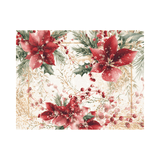 Jogo Americano Flores Natal 45cm - Ela Decora
