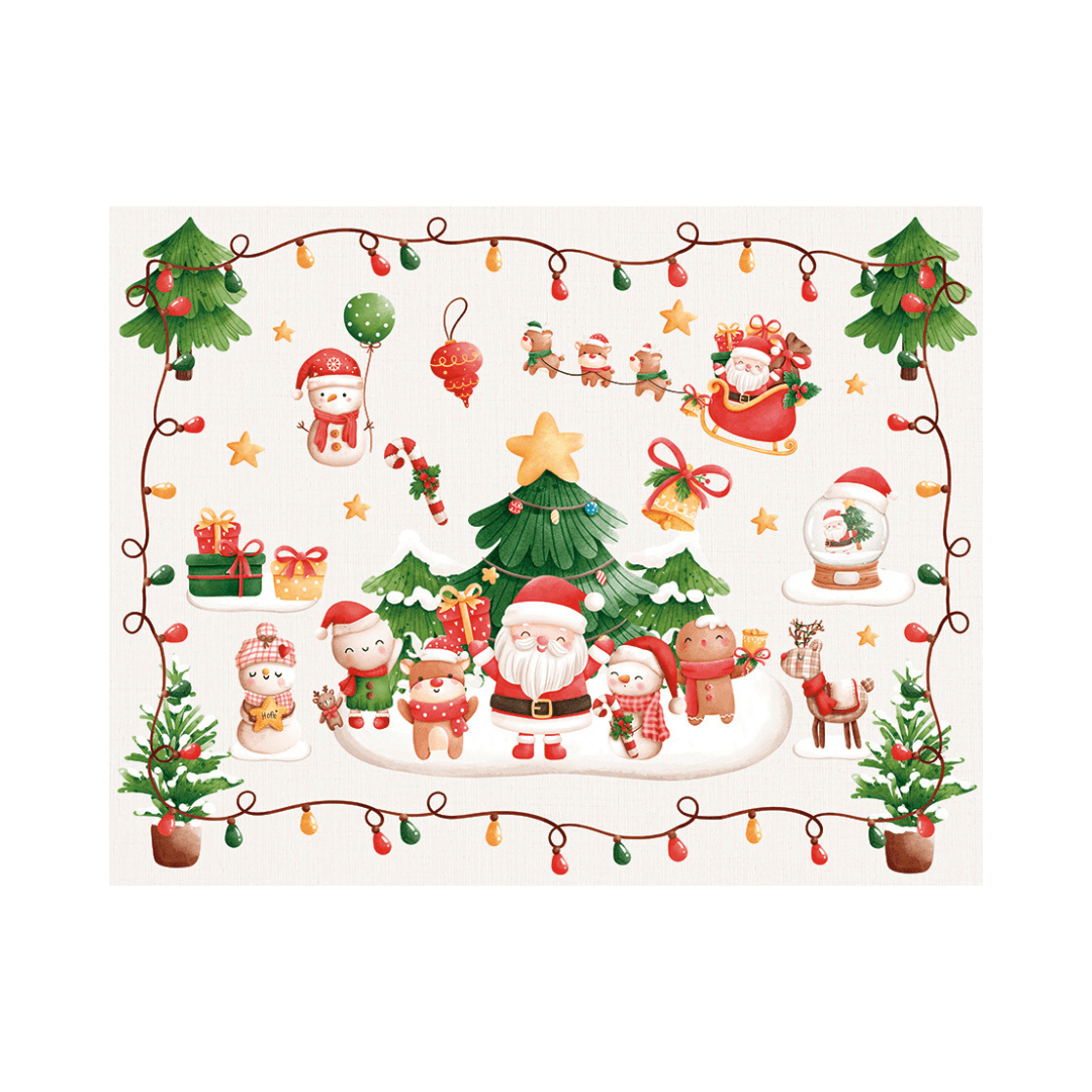 Jogo Americano Infantil Natal 45cm - Ela Decora