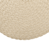 Jogo Americano Leaf Redondo Creme - 38 cm - Ela Decora