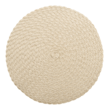 Jogo Americano Leaf Redondo Creme - 38 cm - Ela Decora