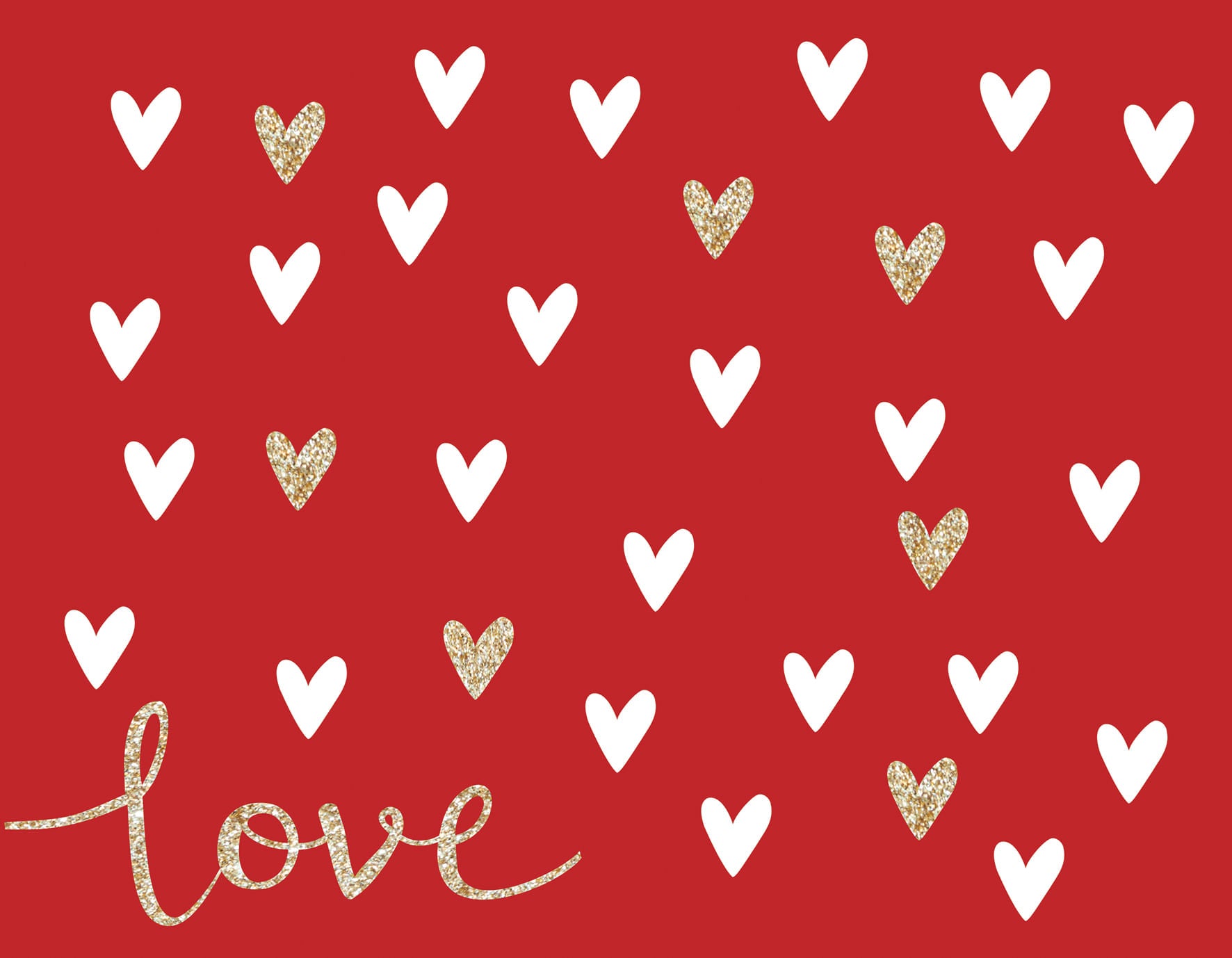 Jogo Americano Love Vermelho 45cm - Ela Decora