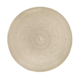 Jogo Americano Redondo Serenity Areia 38cm - Ela Decora