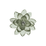 Jogo Anéis Porta Guardanapo Flor de Lótus Verde em Plástico - 4 peças - Ela Decora