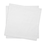 Jogo de 2 Guardanapos em Algodão Branco - Ela Decora